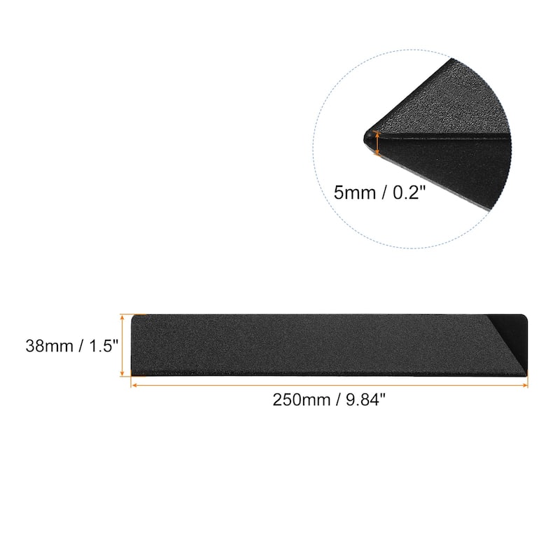 Knife Edge Guards ABS Knife Cover Sleeves Knife Blade Protector - Black - 9.8"x1.5"