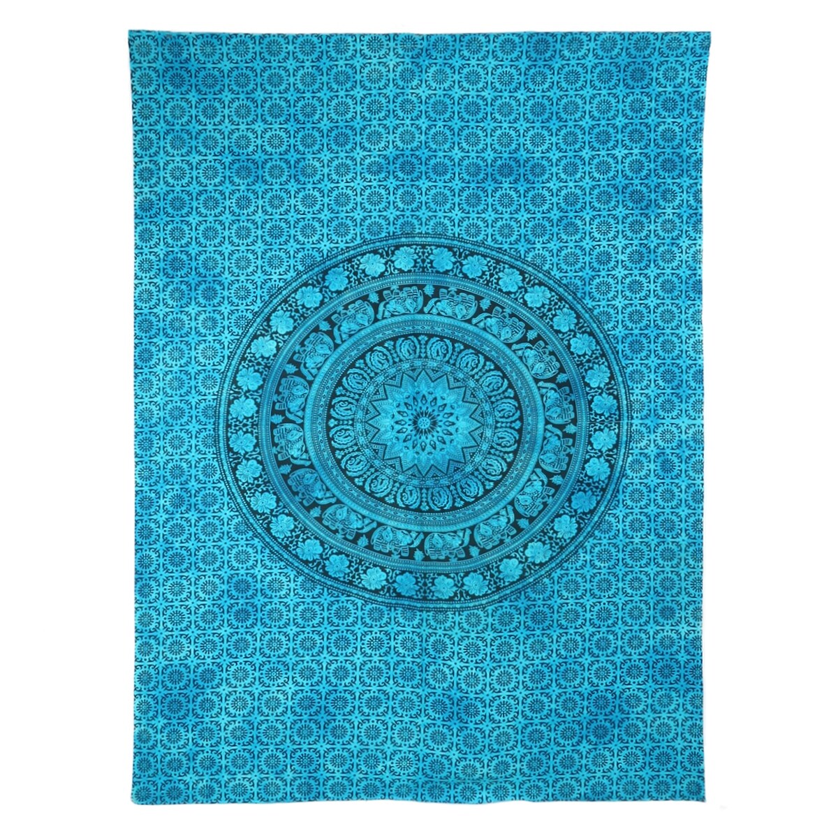 Indian Tapestry Handmade Mandala Fabric Bedspread Wall Hanging Hippie Bohemian 