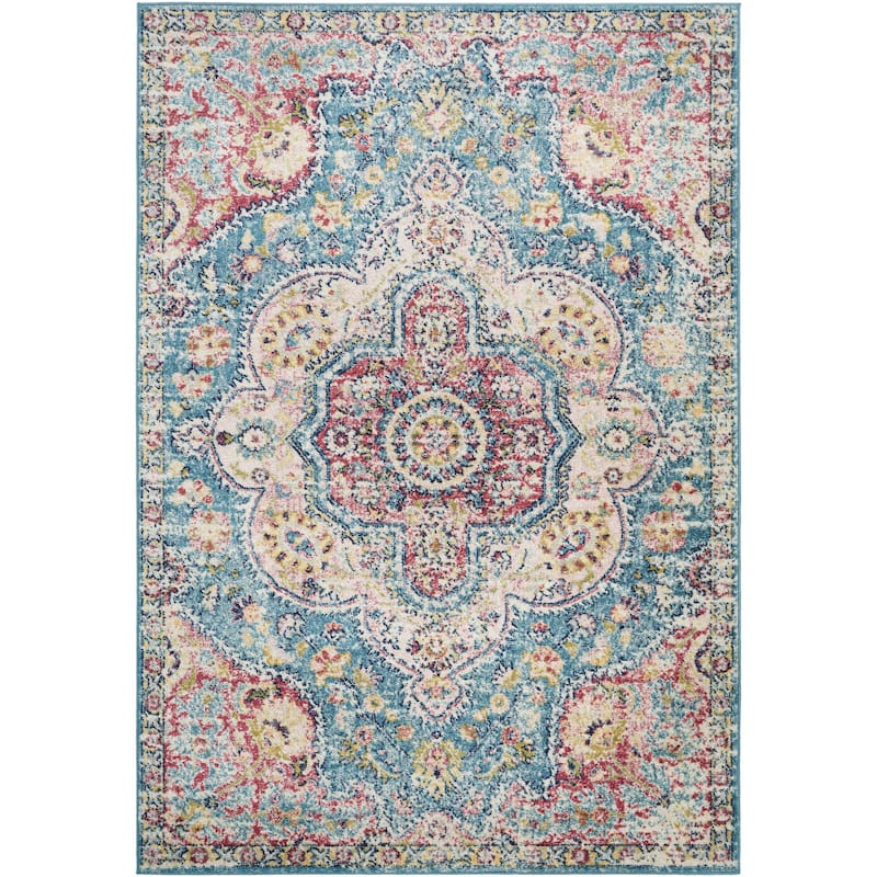 Livabliss Elaziz Updated Traditional Medallion Area Rug