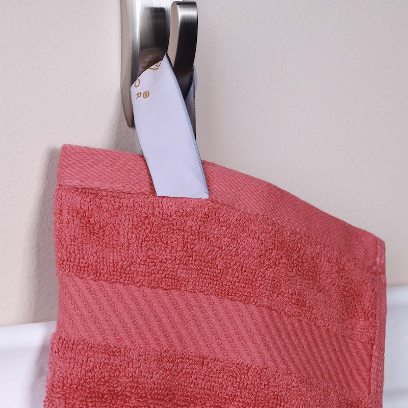 Superior Luxury Solid Highly Absorbent Egyptian Cotton Hand Towel - (Set of 6)