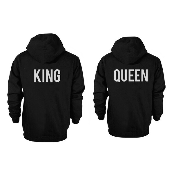 Shop Back Printed King And Queen Couple Hoodies Cute Matching Outfit For Couples Overstock 14518051,Cute Couple Poses Drawing Anime