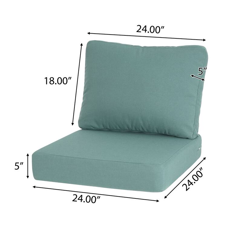 Christopher Knight Home - Noah Plush Comfort Outdoor Club Chair Cushion Set with Seat and Back Support