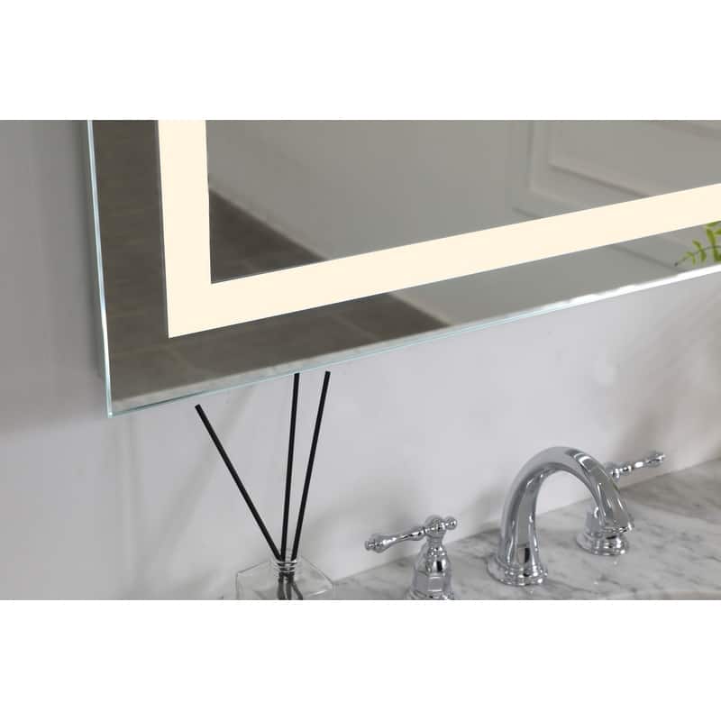 LED Hardwired Mirror Rectangle W24"H40" Dimmable 3000K