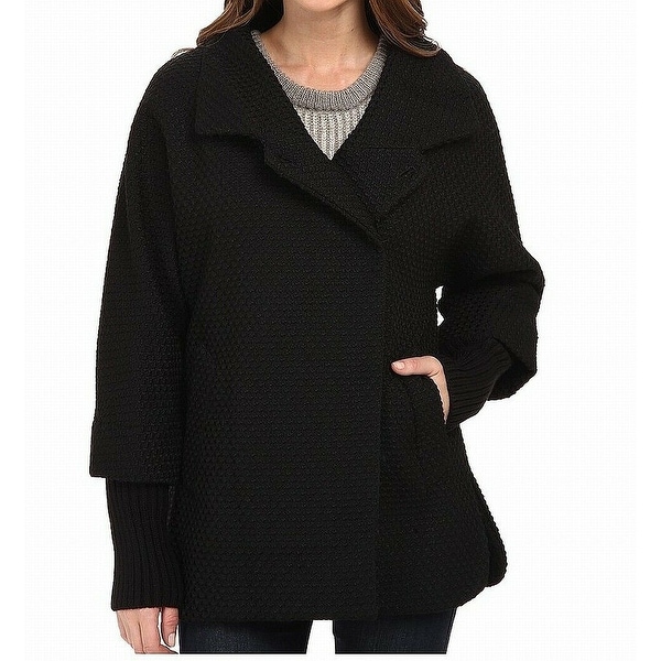 Calvin Klein Women's Basket Weave Textured Coat