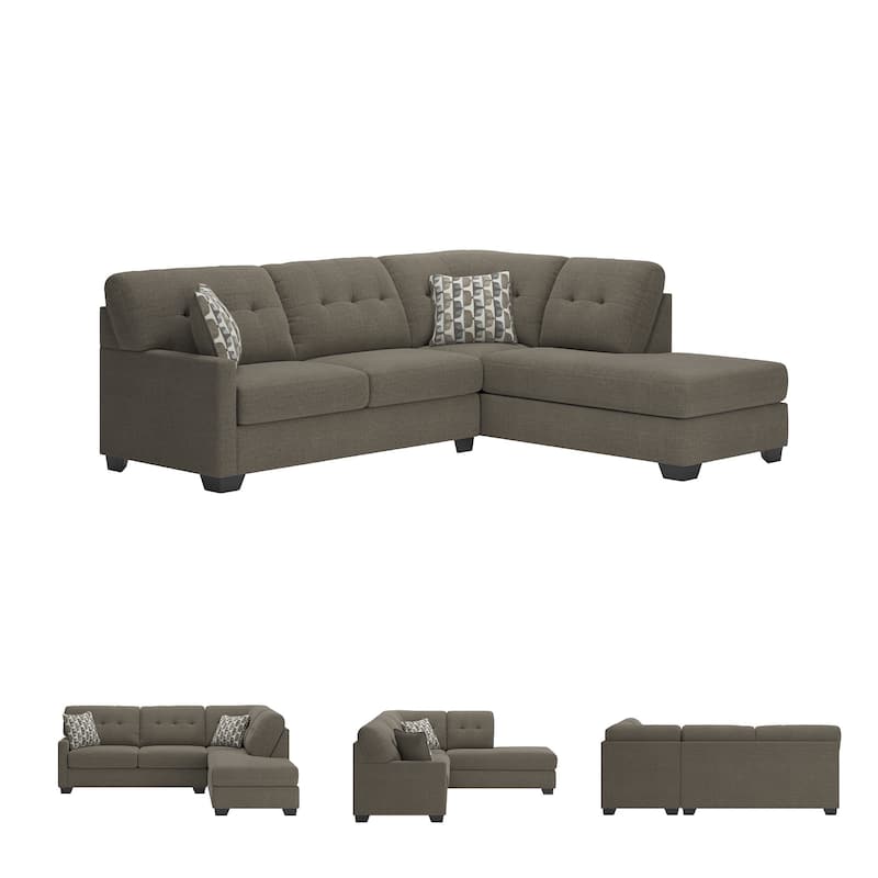 Signature Design by Ashley Mahoney 2-Piece Sectional with Chaise - 105"W x 90"D x 37"H