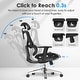preview thumbnail 13 of 21, CabeVibe Ergonomic Home Office Desk Chair Breathable Mesh Chair Task Computer Chair - OdinLake