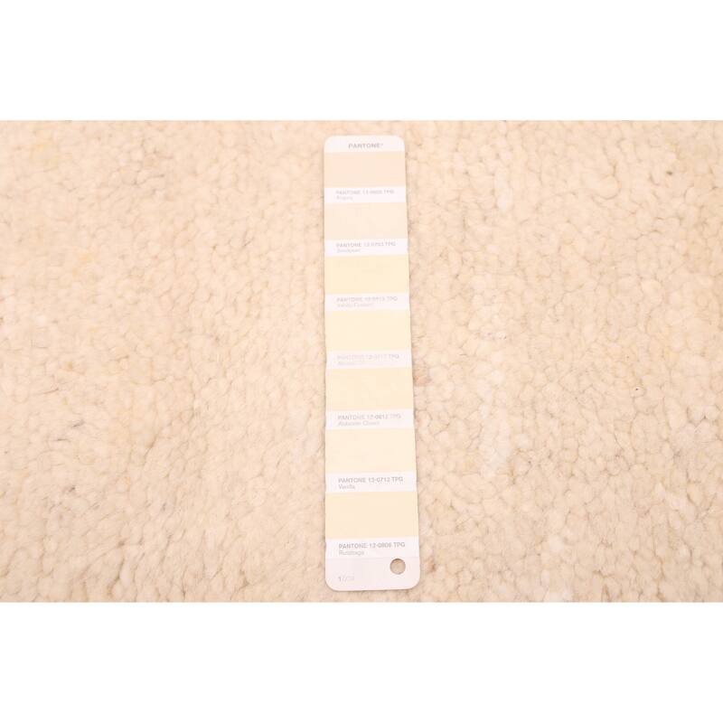 ECARPETGALLERY Hand-knotted Looma Cream Wool Rug - 8'3 x 9'9