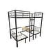 preview thumbnail 5 of 11, Steel Loft Bunk Bed with Transformable Table Sets