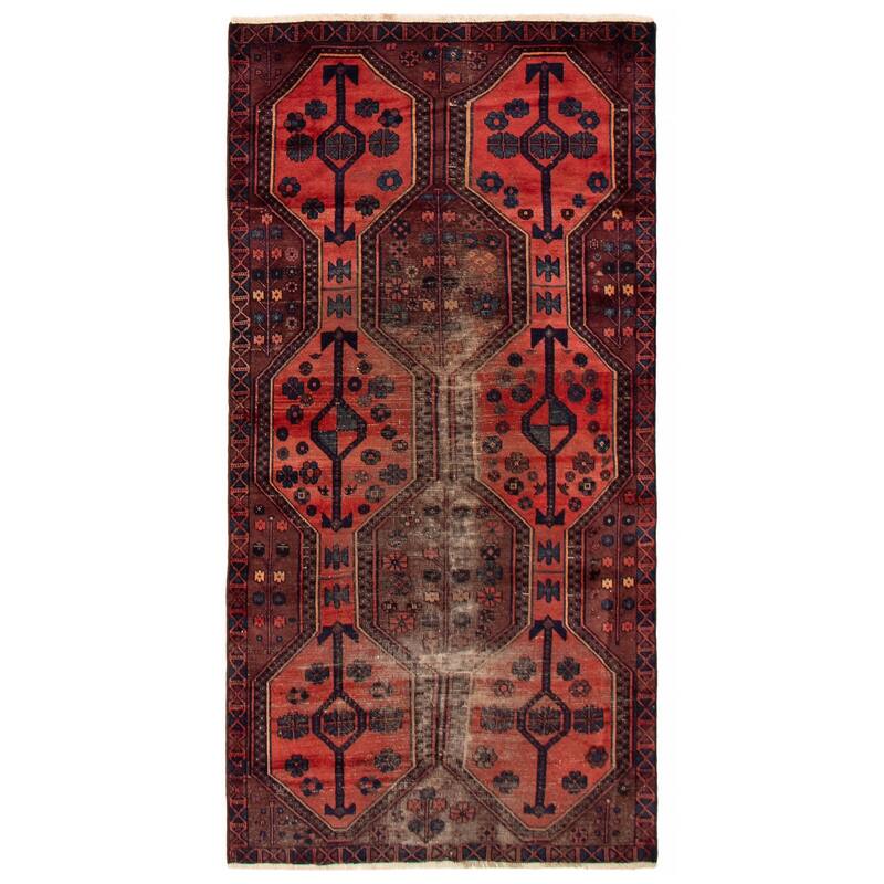 ECARPETGALLERY Hand-knotted Melis Vintage Copper Wool Rug - 4'0 x 8'0 - Dark Copper - 4'0 x 8'0