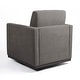 preview thumbnail 36 of 154, Set of 2 Modern Swivel Accent Armchairs Upholstered Arm Chairs