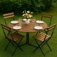 preview thumbnail 5 of 22, Aria Home 35 Inch Folding Table Round Trifold Multi Use Space Saving