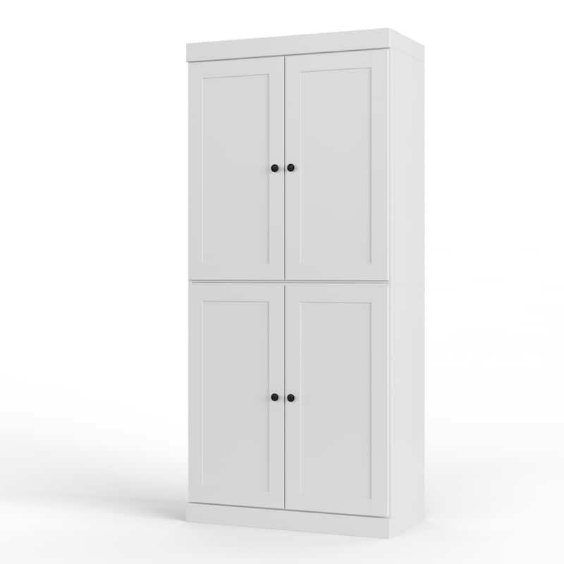 Palace Imports 100% Solid Wood 32" Bathroom Storage Cabinet with Shaker Doors, 2-Drawers and Adjustable Shelves