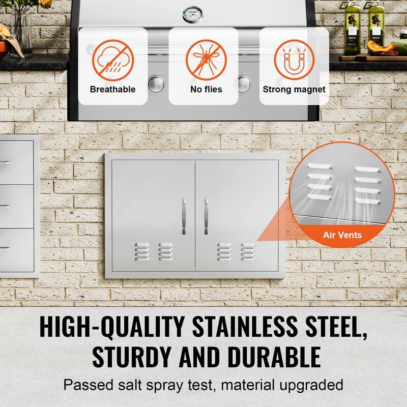VEVOR Stainless Steel Double Kitchen Access Doors