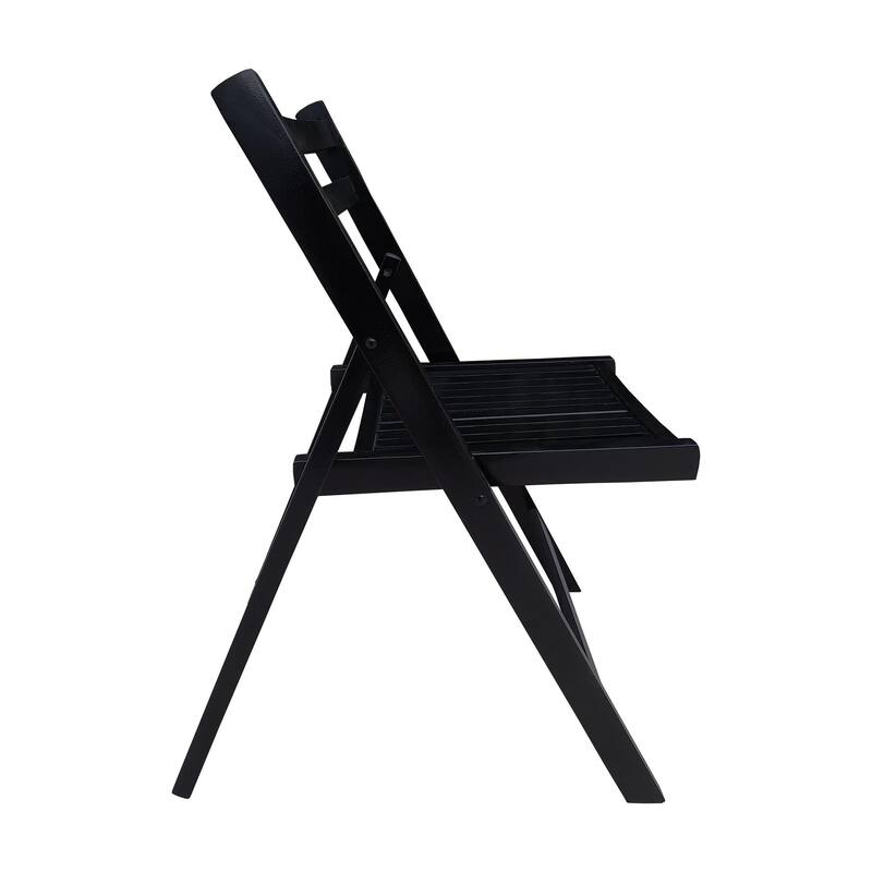 Slatted Wooden Folding Chair,Set of 4