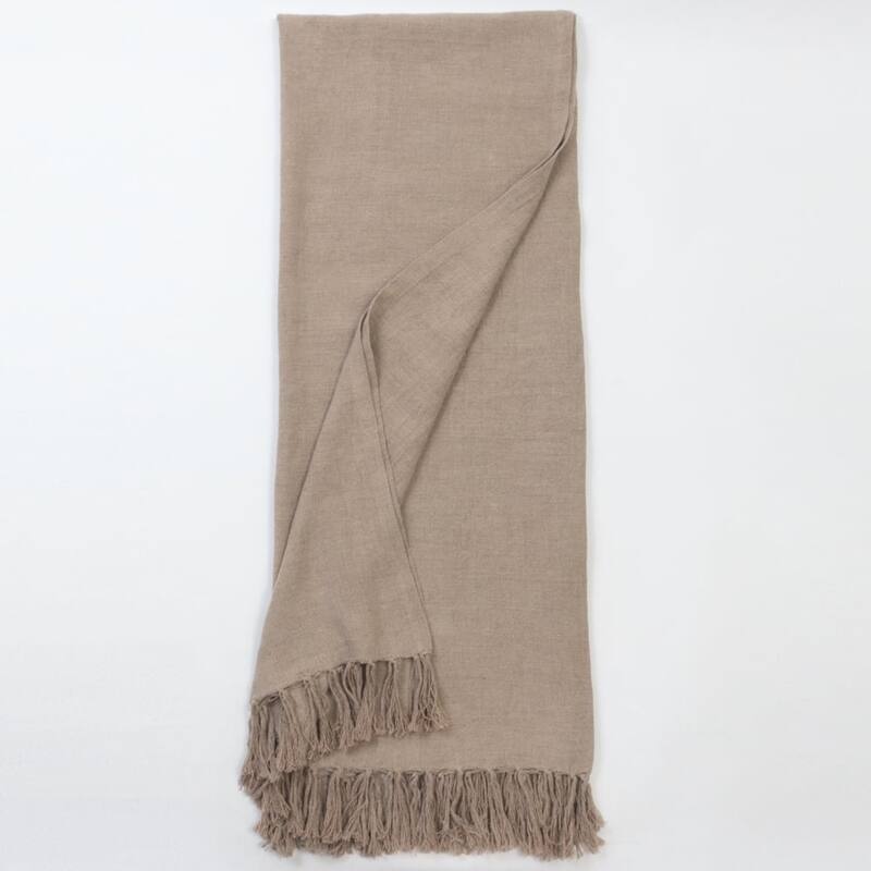 Dempsey, Linen, Natural, Super Throw - Natural