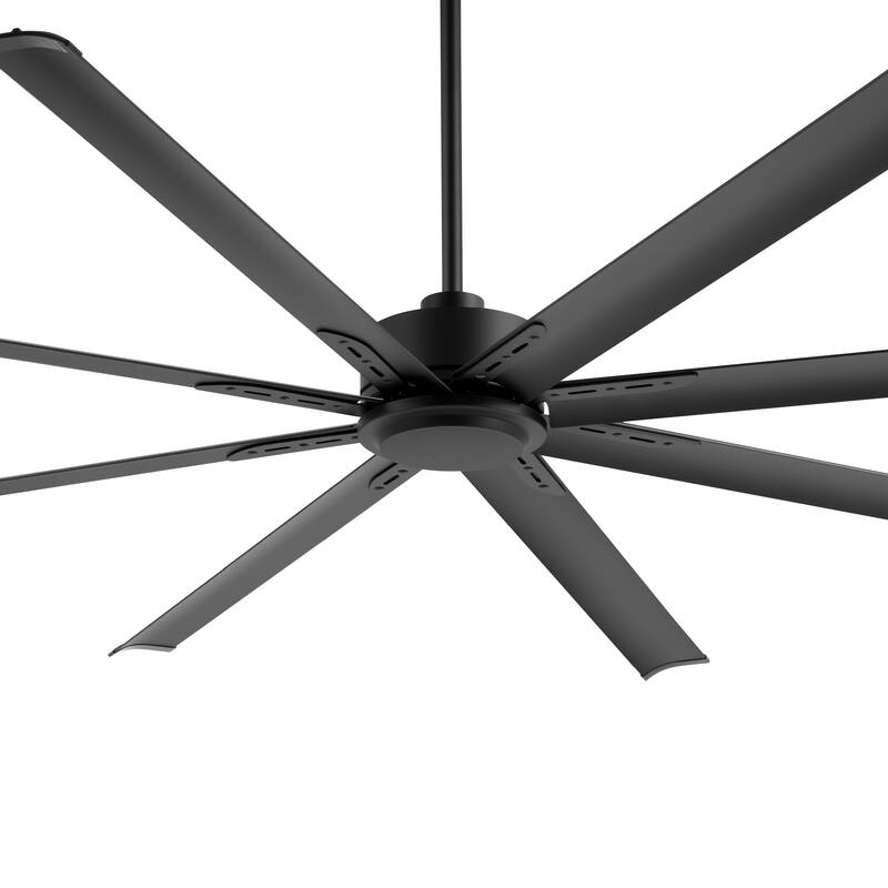 Large 72"/84"/96"/120" Black Ceiling Fan with Remote without Light-6/8 Aluminum Blades