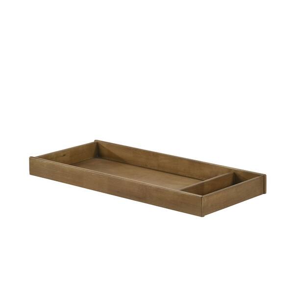 slide 2 of 3, Highland 41" Wide Farmhouse Wood Changing Tray, Sand Dune Brown