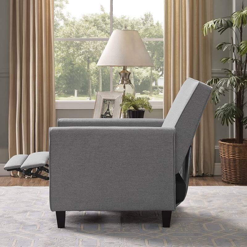 Landon Pushback Recliner Chairs Reclining Chair Home Theater Recliner Small Recliners for Small Spaces with Adjustable Footrest