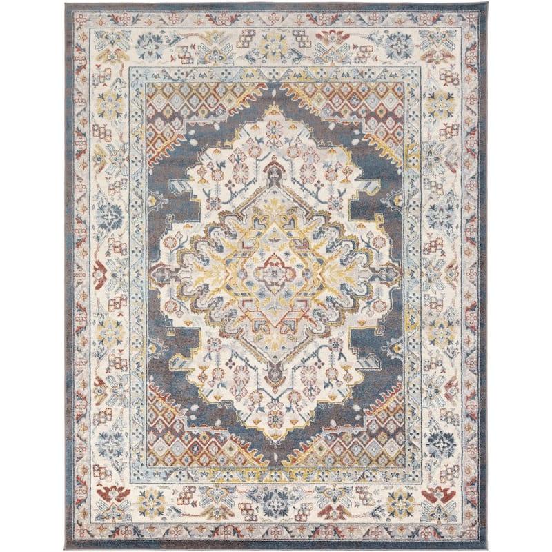 Livabliss Ankara Updated Traditional Medallion Area Rug