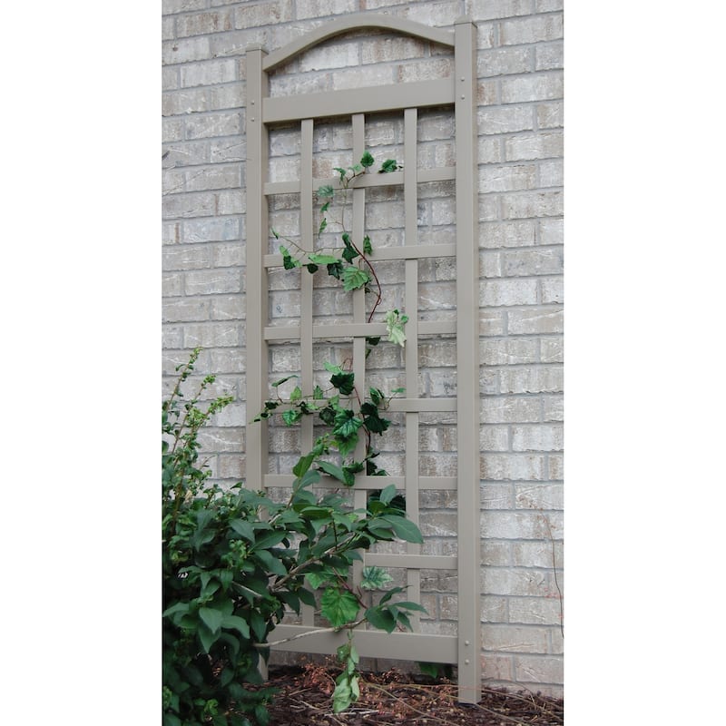 DuraTrel Cambridge 28" X 76" Mocha Vinyl Trellis