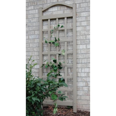 DuraTrel Cambridge 28" X 76" Mocha Vinyl Trellis