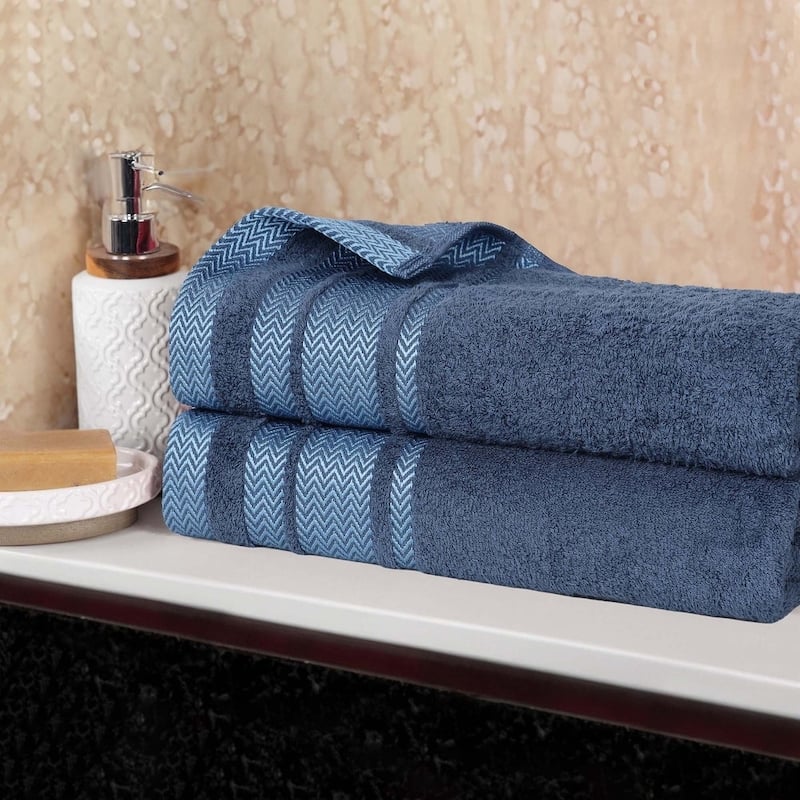 Superior Hays Cotton Soft Medium Weight Bath Sheet Set of 2