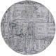 preview thumbnail 16 of 14, SAFAVIEH Whisper Fulga Modern Abstract Rug 6'7" Round - Grey/Dark Grey - Round
