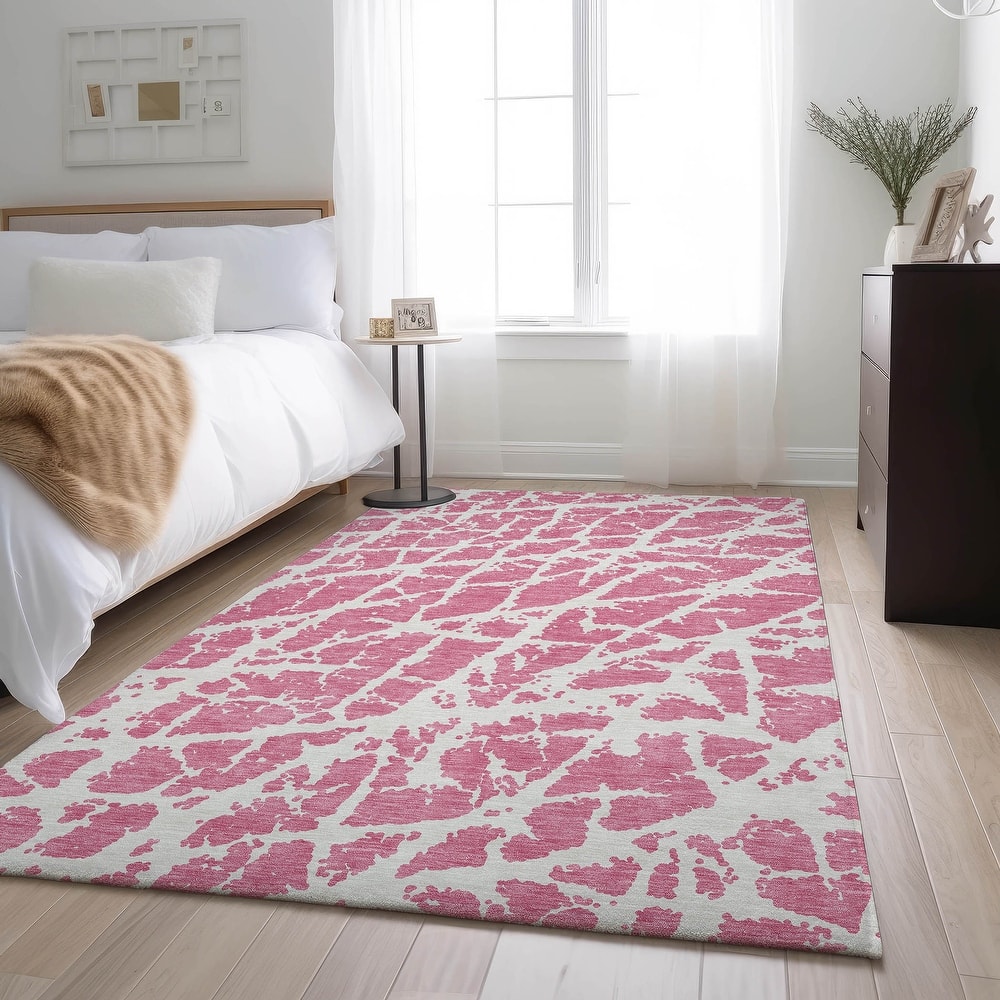 Premium Washable Super Soft Modern Crackle Mayfield Rug