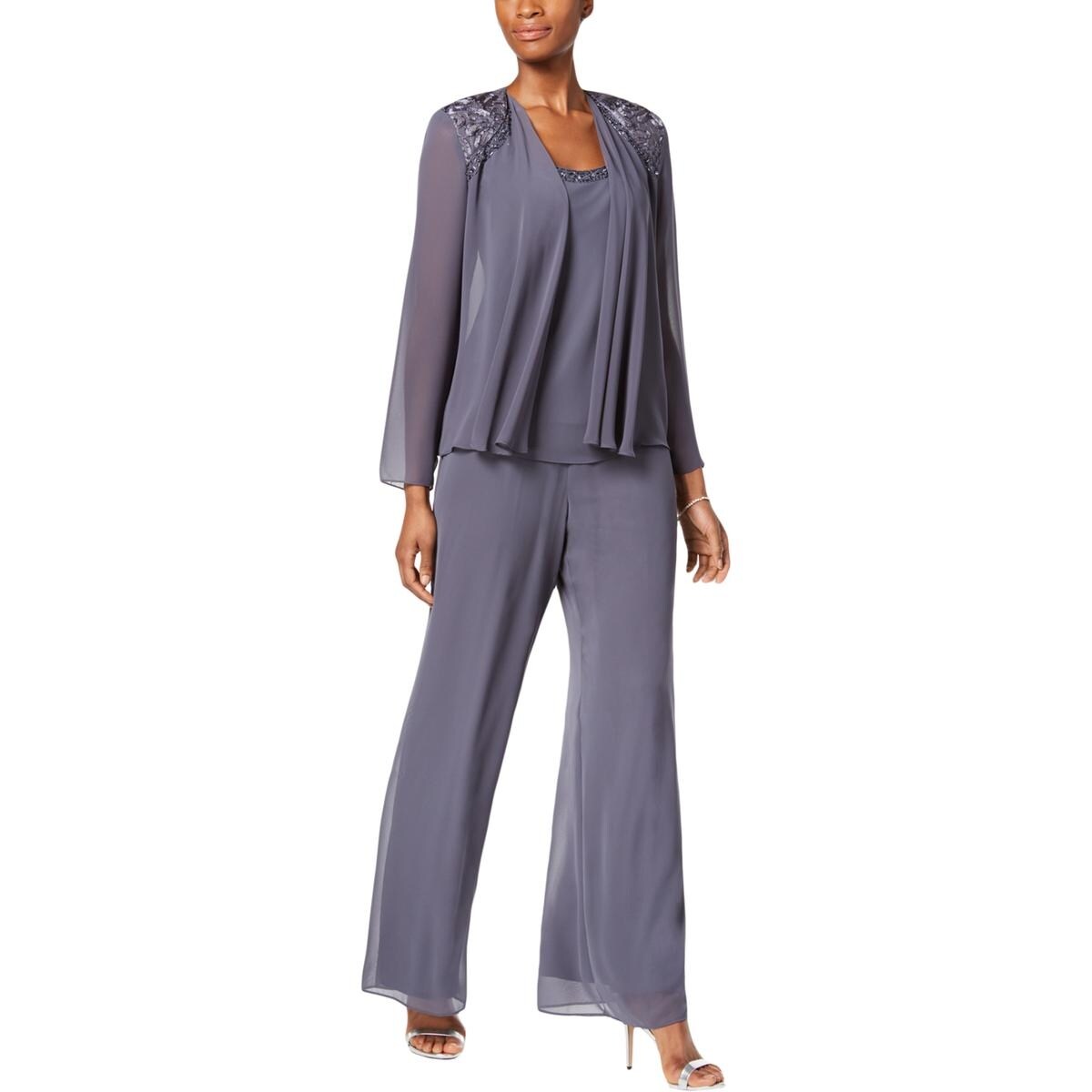 Shop Slny Womens Pant Outfit Embellished 3pc Overstock 26965523