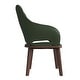 preview thumbnail 18 of 63, Vivara Set of 2 Leather Dining Chair with Padded Seat - Mid-Century Arm Chair for Home Office Bar & Kitchen