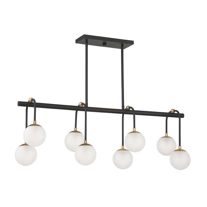 Savoy House 1-6699-8 Couplet 8 Light 38" Wide Linear Chandelier