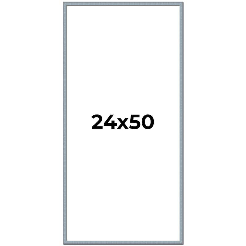 24x50 Frame Rustic Sky Blue Solid Wood Picture Frame | 0.75 Inch