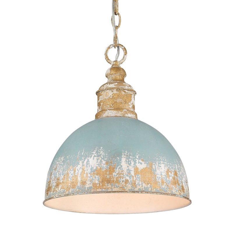 Alison Medium Pendant - 12"x13.875" - 12"x13.875" - Vintage Gold