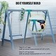 preview thumbnail 6 of 12, VEVOR Swing Set Bracket 12\" Swing Bracket A-Frame Construction，for 2 (4x4) Legs & 1 (4x6) Beam