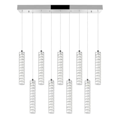Celina LED Chandelier With Chrome Finish