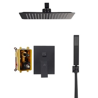 2 Function 10" Wall Mounted Dual Shower Heads Shower System - Bed Bath ...