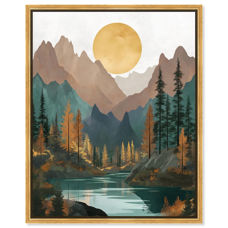 Secrets of the Lake II Canvas by Art Remedy - 36" x 45" - Gold