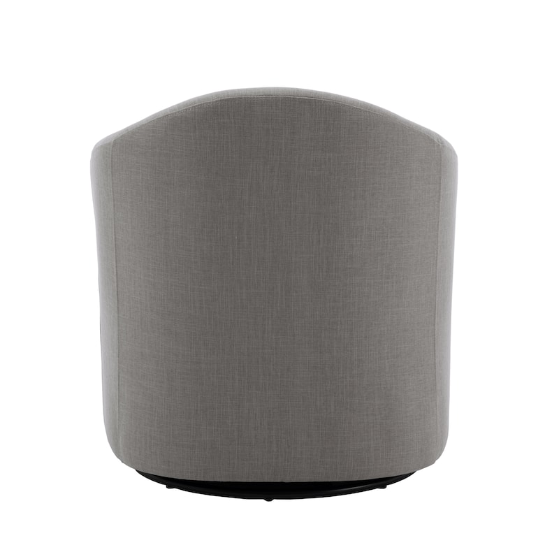 2 Set Modern Upholstered Swivel Barrel Chair Living Room Accent Chair