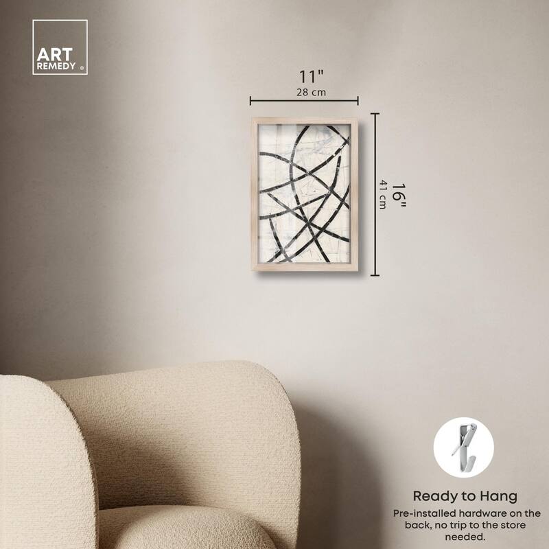 Intersecting Lines I Shadowbox by Art Remedy