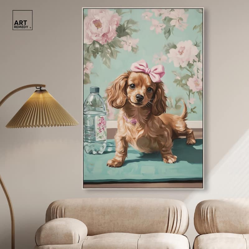 Doxxie Dainty Yoga Canvas by Art Remedy