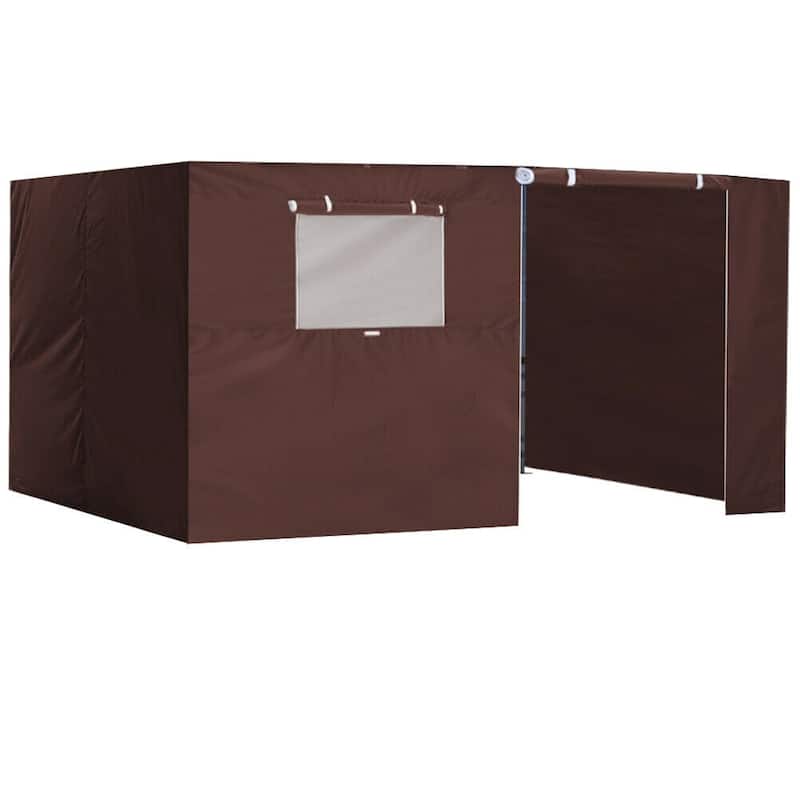 Aeocia Full Zippered Walls for 10x15 Easy Pop Up Canopy Tent 4 Sidewalls ONLY
