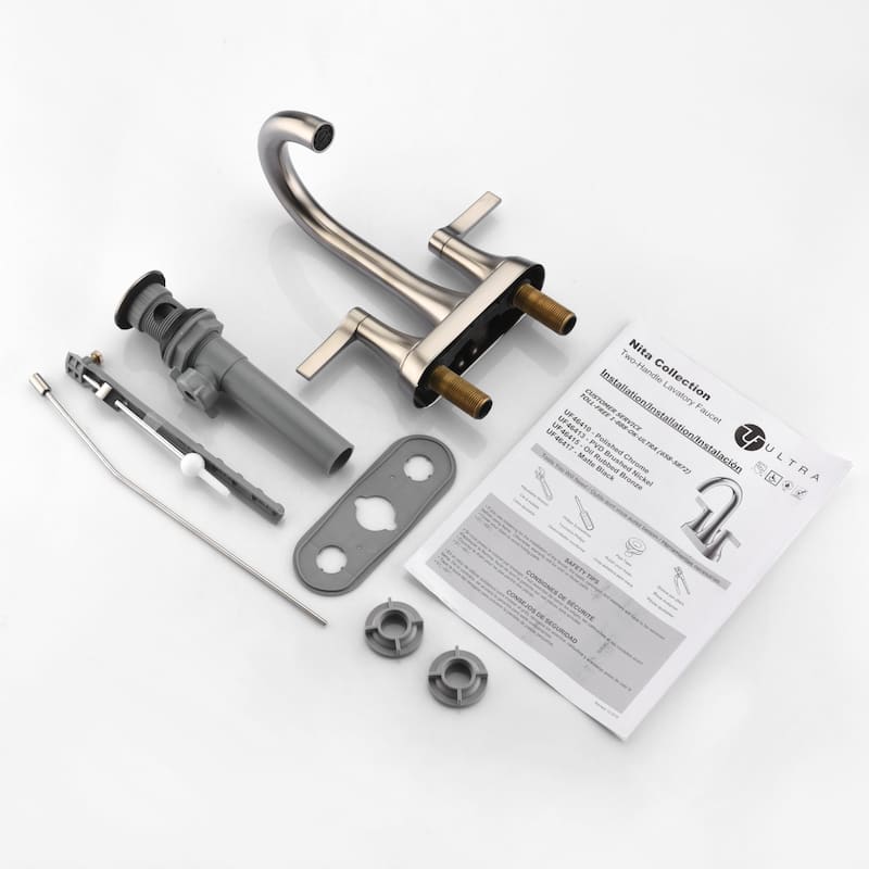 Ultra Faucets Nita Collection Two-Handle 4" Centerset Lavatory Faucett