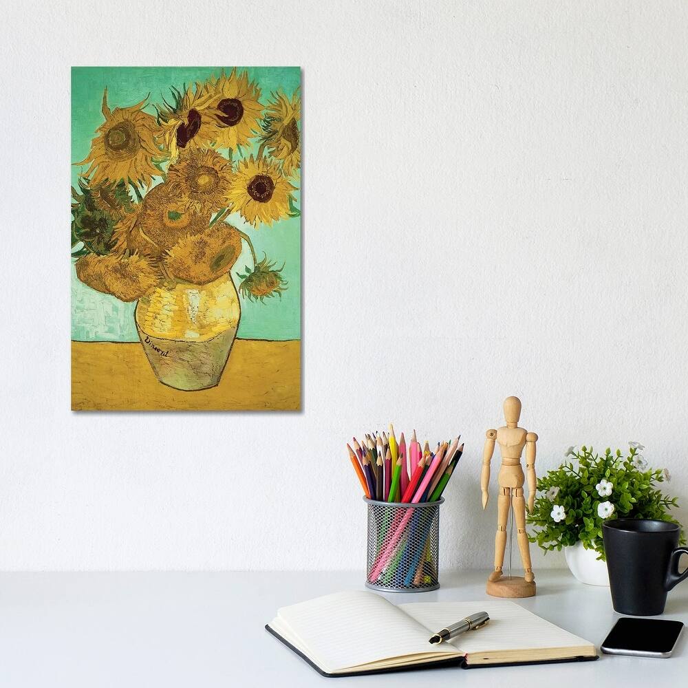 iCanvas "Sunflowers (Third Version), 1888" by Vincent van Gogh Canvas Print