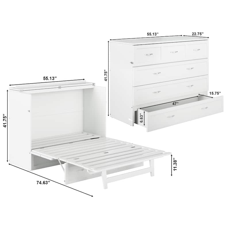 Deerfield Murphy Queen Bed Chest with Mattress