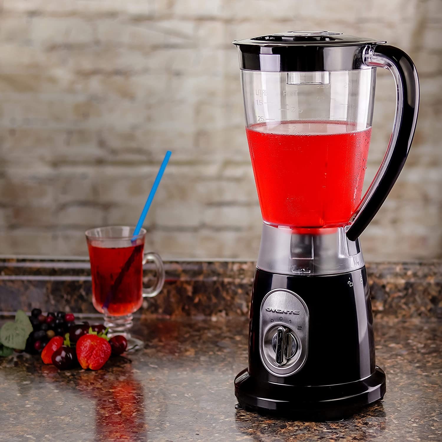 Ovente Electric Professional 50 Ounce Countertop Blender Black Blh1602b Overstock 30410239