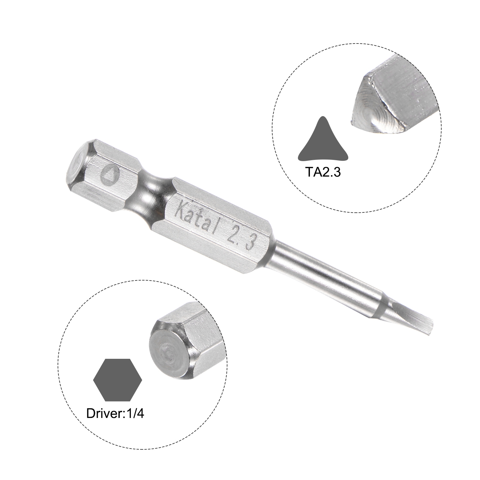 ゆ...☺︎ 5pcs TA2.3 Magnetic Triangle Screwdriver Bit 1/4