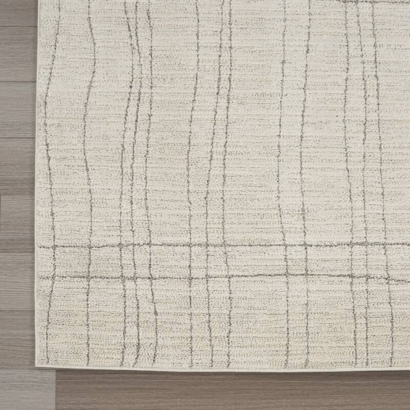 Power Loomed Abstract Modern Area Rug