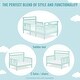 preview thumbnail 5 of 12, Dream On Me Emma 3 in 1 convertible toddler bed