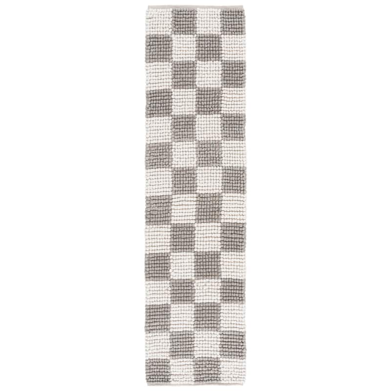 SAFAVIEH Handmade Natura Feodora Farmhouse Wool Rug - 2'3" x 8' Runner - Grey/Ivory
