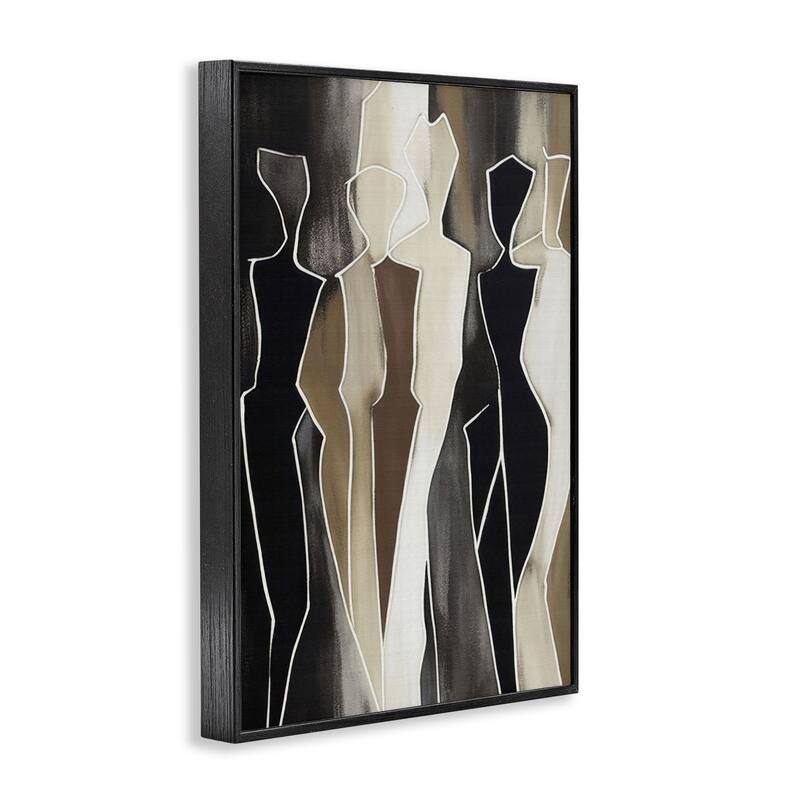 Stupell Earthy People Silhouettes Framed Giclee Art Design By LSR Creative Studio